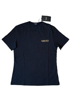NWT $400 VERSACE Crystal-embellished Cotton Jersey Tee Size EU 42 US 6